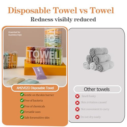 Disposable Compressed Towels Tablets,Portable Quick Absorbent large Size Face Wash Cloth,Reusable Cotton Facial Towel for Travel Outdoor Camping Hotel Gym hiking enthusiasts Daily Use (28PCS) - size: 1 Count (Pack of 28)