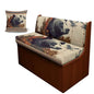 Bear Leaf Geometric Pattern 3 PCS RV Dinette Cushion Covers Wear-Resistan Camper Seat Covers Dinette Booth Camper Cushion Pillow Cover Sofa Slipover for Travel Trailer Couch - color: Bear Leaf Geometric