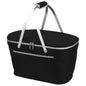 Picnic at Ascot Patented Insulated Folding Picnic Basket Cooler- Designed & Quality Approved in the USA - color: Black/Gray
