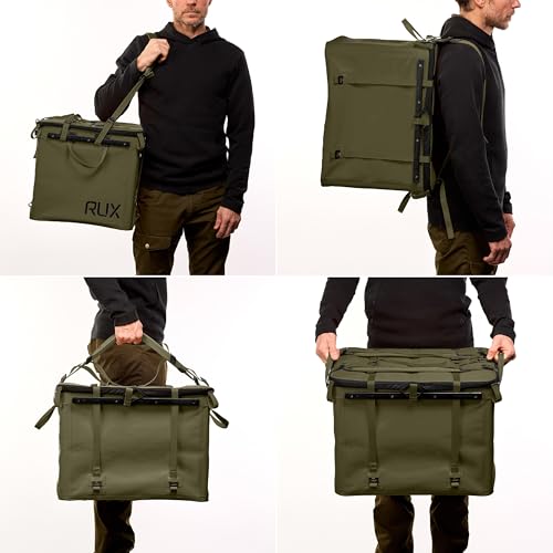 RUX 70L Collapsible Gear Box (Green) - Modular Adventure Storage Solution For Camping Storage, Overlanding, Off-road And Van Life - Weatherproof, Durable and Multifunctional - color: Green