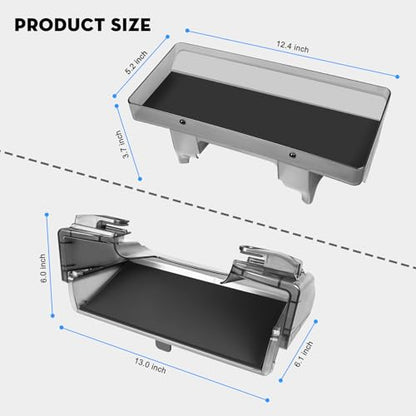 Under Screen Storage Organizer for 2026 New Model Y Juniper,[Retractable & Tool-Free] Under Screen Storage Box with Behind Screen Tissue Holder Compatible with Tesla 2025-2026 Model Y Juniper - size: 2025-2026 Model Y Juniper & 2024-2025 Model 3