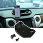 Black ABS Car Center Console Dash Table Storage Tray Fit for Toyota Tundra 2014-2021 Instrument Organizer 360° Rotating Phone Holder Cradle Accessories (with Mobile Phone Holder) - style: With Mobile Phone Holder