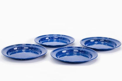 Enamelware for Camping and Backpacking - Camping Cookware Gear Essentials for Outdoor/Indoor Use and Backpacking Adventures (Made by Caddis Sports) (10 Inch Plate (4 Pack)) - style: 10 Inch Plate (4 Pack)