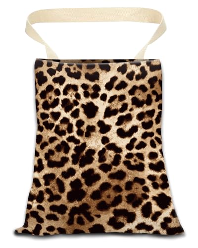Car Trash Can, Durable Hanging Car Trash Garbage Bag, Cute Automotive Garbage Cans Organizer, Cute Leopard Skin - color: Cute Leopard Skin