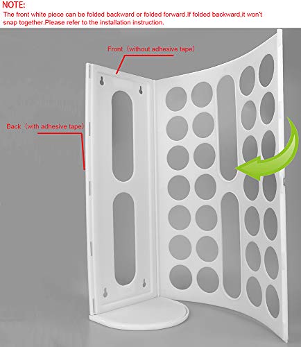 Lunies Grocery Bag Holder - Wall Mount Hanging Trash Bag Organizer for Kitchen (Large Capacity, 2-pack) - color: White 2 Pack