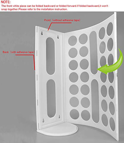 Lunies Grocery Bag Holder - Wall Mount Hanging Trash Bag Organizer for Kitchen (Large Capacity, 2-pack) - color: White 2 Pack