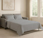 Soft & Luxurious Queen Sleeper Sofa Bed Sheet Set - Premium Quality 100% Cotton Sheets, 4-Piece Solid Bedding Sets, Fits RV & Sofabed Mattresses up to 8" Deep, Light Grey - color: 03-light Grey, size: Queen 8" Deep