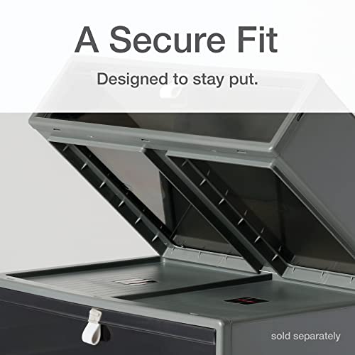 Pendaflex Stackable Drawer, Durable Plastic, Silicon Handles, Tinted Drawers, Single, Gray, 14" x 9" x 3.5", Large, 1 Piece (41794) - size: Large, Single