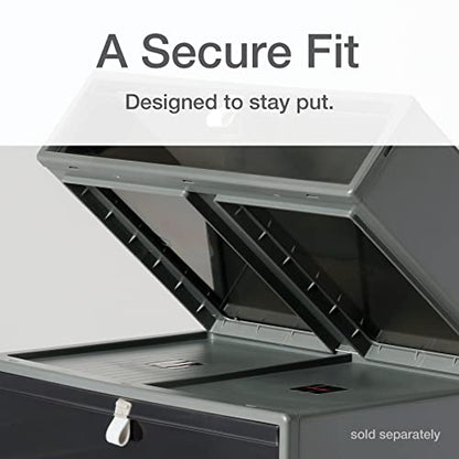 Pendaflex Stackable Drawer, Durable Plastic, Silicon Handles, Tinted Drawers, Single, Gray, 14" x 9" x 3.5", Large, 1 Piece (41794) - size: Large, Single