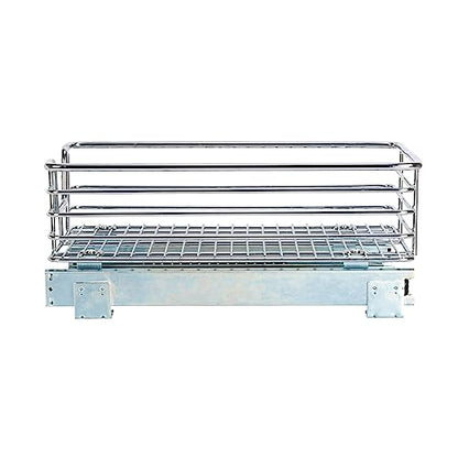 Household Essentials Chrome-Plated Steel Under-Cabinet Pull-Out Organizer - size: 11.5" - Standard, style: Single Tier