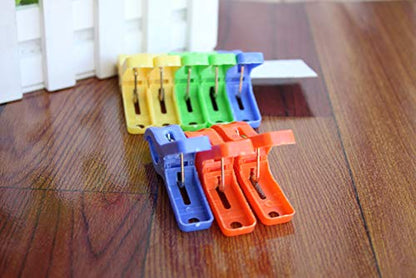 Small Plastic Laundry Clothespins Wide Open Drying Rack Clothes Pins Blanket Sheets Towel Clips Clothing Clamps 24 Pack - color: 2.7inch Plastic Clothespins 24pcs