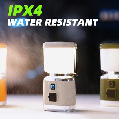 Allspark LED Camping Lantern Rechargeable,1500LM 4 Light Modes Magnetic Camping Lights,Bright Portable Home Lantern, IPX4 Waterproof Tent Lights for Hiking,Power Outages,Emergency,Hurricane(White)