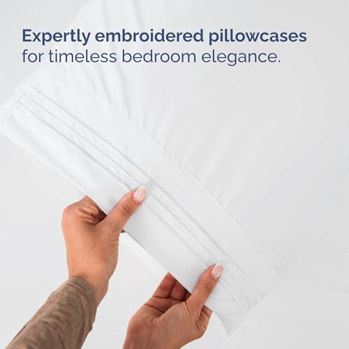 Alaskan King Sheets 108 x 108 – 4 Piece Luxury Alaskan King Sheet Set – Fits 10” to 16” Deep Pocket Alaskan King Fitted Sheet – Extra Large Oversize Fitted Sheet - Perfect for Family Beds - color: 01- White, size: Alaskan King