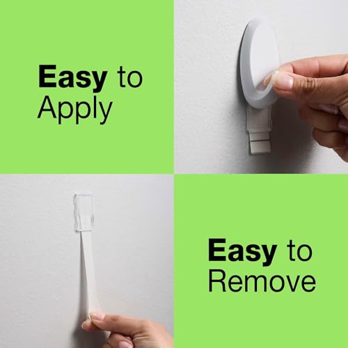 FrogTape reMOVEables Heavy Duty Wall Hooks - No Damage - Easy to Remove & Reuse - Medium Wall Hook with Adhesive Strips - Holds up to 3 lbs - Includes 8 Hooks and 12 Strips - White (Pack of 16) - size: Pack of 16, style: Medium