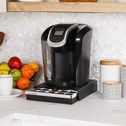 Mind Reader Single Serve Coffee Pod Drawer, 30 Pod Capacity, Countertop Organizer, 10.5"L x 12.75"W x 2.5"H, Black - color: Black, size: 30 Pod Capacity, 10.5"L x 12.75"W x 2.5"H