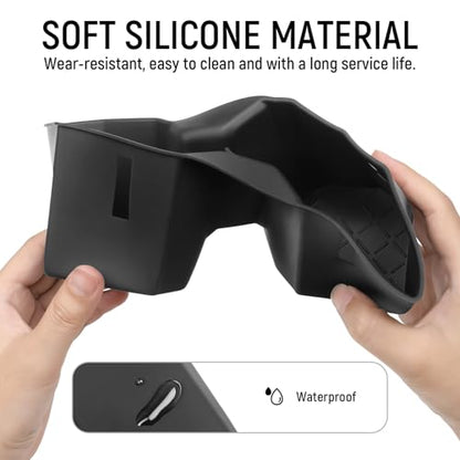 2PCS Cup Holder Compatible with Toyota 2026 RAV4 LE SE XLE XSE Limited Hybrid Accessories Silicone Material Front & Rear Insert Center Console Organizer - color: for Toyota 2026 RAV4 (2PCS)