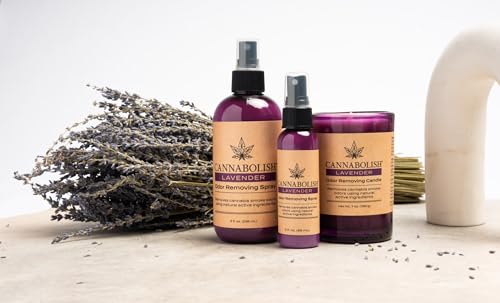 Cannabolish Lavender Smoke Odor Eliminator Spray and Air Freshener, 8 fl. oz, Natural Ingredients (Pack of 2)