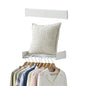 RFOUO Clothes Drying Rack, Laundry Hanger Dryer Rack, Wall Mounted Drying Rack for Laundry, Foldable Drying Rack Indoor Outdoor, 19.7" Wide, 4 Aluminum Rods, 40 lb Capacity (White 19.7") - size: 19.7 Inch without hooks