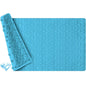 Non Slip Bathtub Mat for Bath Tub Shower - Natural Rubber Mat with 241 Suction Cups - Soft Bathroom Safety Mat - Unique Diamond Pattern - Fatigue Relief - Machine Washable - 16 × 28 Inch - color: River Blue, size: 28" x 16" (Rectangular)