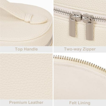 YFGBCX Makeup Bag Vanity Case with Removable Divider Travel Toiletry Bag Portable Cosmetic Bag Makeup Organizer Case - color: Beige