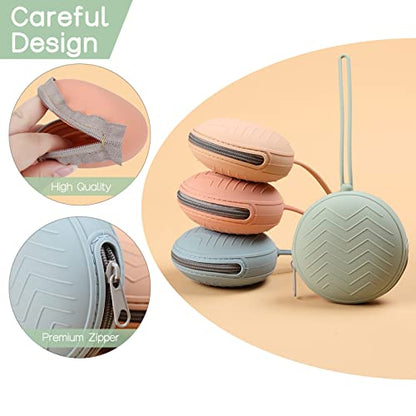 2 Pack Silicone Pacifier Holder Case, BPA-Free Silicone Pacifier Pouches for Baby Boys & Girls, Portable Case (Sage/Clay) - color: Sage,Clay