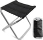 Portable Mini Folding Stool, Small Camping Stool Mortable Stool Can Hold Up to 150 Lbs for Adults - color: Mini-silverblack