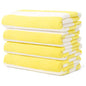 Touchat 4 Pack Cabana Stripe 250GSM Polyester Lightweight Quick-Dry Beach Towel & Blanket Combo- 30'' x 60'' Compact Travel Towel for Pool, Camping, Gym, Yoga | Ultra-Portable, Multi-Functional，Yellow - color: Yellow 4pack