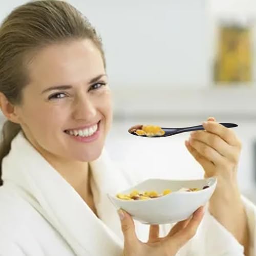 Wheat Straw Utensils Set with Case, Reusable Travel Cutlery Knife Fork Spoon, BPA-Free Portable Flatware for Camping, Hiking & Picnic (Black) - color: Black