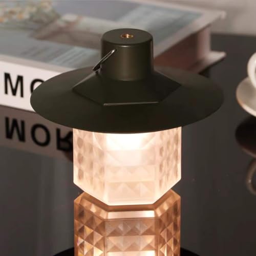 Rechargeable LED Camping Lantern, Stepless Dimming Camping Lights with 1000LM, Camping Essential with 2 Light Modes, IPX4 Waterproof Tent Lights, Portable Flashlight for Power Outages, Hiking