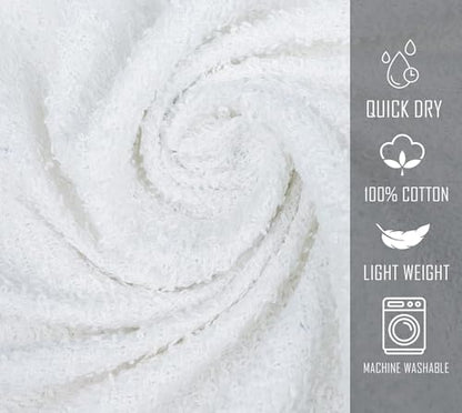 (Pack of 60 White Bath Towels Bulk 20x40 Inches -100% Cotton Economy Cheap Bath Towels for Commercial Uses, Gym, Salon, Spa & Hair -Lightweight Bath Towel Quick Drying -Bath Towel Sets Bulk - color: White, size: Bath Towel 20x40 Pack 60