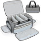 LEFOR·Z Medical Bag Home Health Nurse Bag Empty First Aid Storage Bag with Detachable Divider Medical Supplies Bag for Nursing Student,Therapist,Doctors(Grey) - style: Gray-large