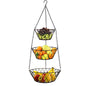 Heavy Duty - 3 Tier Hanging Kitchen Bronze Fruit Basket - color: Bronze