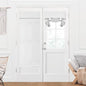 Deconovo Blackout Door Curtain Thermal Insulated Privacy Panel for Front Door & Small Windows, Light Blocking, 1 Panel, 26"x69", White