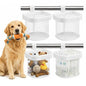 Sliner 4 Pack Dog Crate Hanging Storage Baskets Pet Fence Organizer for Toys Treats Leashes, Hook-On Mesh Basket for Indoor Outdoor Space Saving