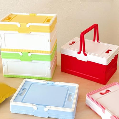 Portable Folding Storage Box for Camping Gear and Home Organization Easy to Carry Household Organization Case