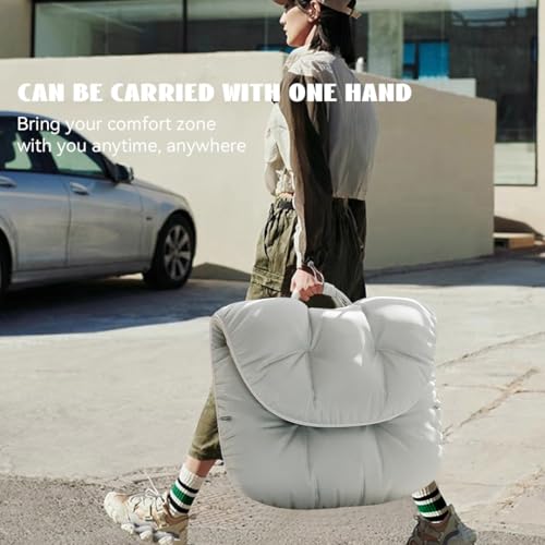 UNM Super Soft Leather Outdoor Folding Chair, Portable Camping Chair with Heavy Duty Support, Lightweight Foldable Chair for Travel, Picnic, Hiking, Fishing & Patio Use White