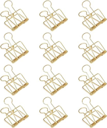 4Pcs Gold Hollow Out Long Tail Wire Binder Clips Paper Binder Clip Large Binder and Paper Clips Small in Size and Light in Weight,Clips, Clamps,Office Products Tape, Adhesives and Fasteners 51mm