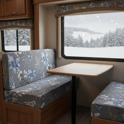 TOPCHANCES RV Dinette Cushion Covers,Stretch Camper Cushions Cover Replacement Bench Cushion Cover Washable Loveseat Slipcovers for Travel Trailer Couch (Pattern 3) - color: Pattern 3