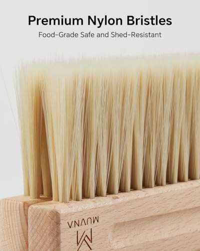 Small Coffee Brush and Dustpan Set - Magnetic Hand Solid Wood Soft Bristles, Barista Cleaning Tool for Espresso Machine, Coffee Grinder, Home Kitchen Countertop, Silver - color: White, size: Upgraded