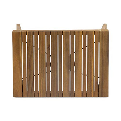 Christopher Knight Home Hilton Outdoor Acacia Wood Folding Side Table, Teak Finish - color: Teak Finish