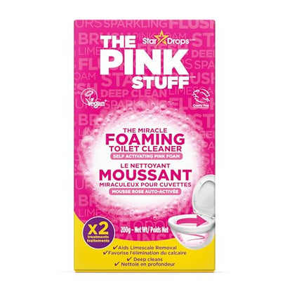 Stardrops - The Pink Stuff - The Miracle Power Foaming Toilet Cleaner - 2 Treatments - Self Activating Pink Foam Pack of 1 (7 Ounce) - size: 3.5 Ounce (Pack of 2)