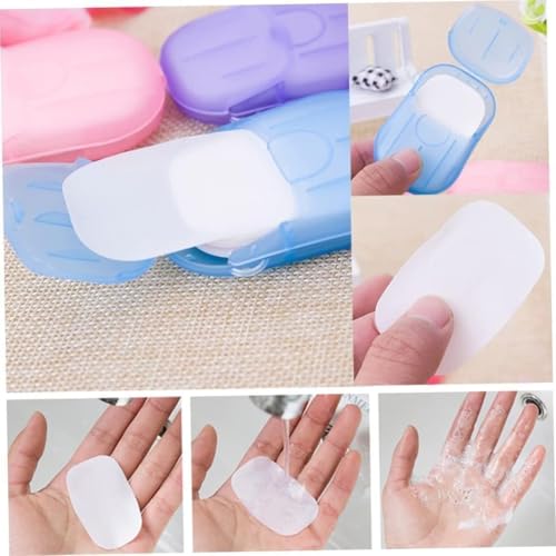Disposable Soap Sheets Paper 5 Boxes Hand Cleaner Fragrance Mini Soap Paper for school Indoor, Outdoor, Travel, Camping Hiking，Paper Soap，Travel Soap,Foot and Hand Care