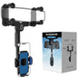 Phone Mount for Car, Rear View Mirror Phone Holder, Rotatable and Retractable Car Phone Holder Mount Rearview Mirror Phone Holder for Car Compatible with iPhone Samsung Cell Phones (Blue) - style: Blue