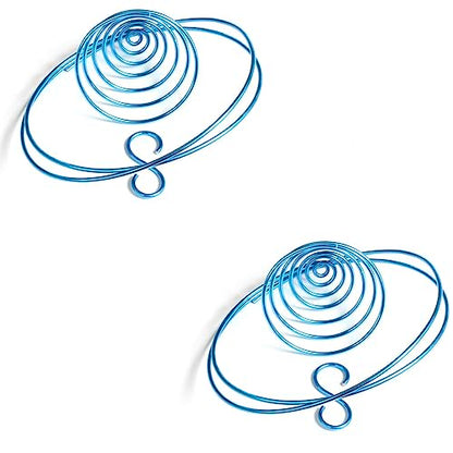 Air Plant Hanging Holder Planter - Plant Hanger Display Frame DIY Kit Aluminum Wire Indoors Outdoors Plants Not Included (Lake Blue) - color: Lake Blue