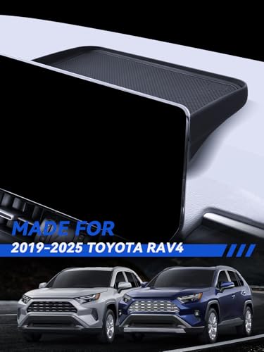 for RAV4 Dashboard Console Organizer 2019-2025 Toyota RAV4 Hybrid LE/XLE/Limited/Adventure/XLE Premium/TRD Off Road Accessories Behind Screen Organizer Storage Box Console Dash Tray - size: for 2019-2025 Toyota RAV4