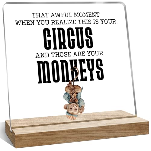Funny Boss Desk Decor Gifts for Women Men, Bosses Day Gifts for Women, That Awful Moment Decoration for Home Office - color: Magenta
