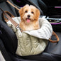 ClevaHome Small Dog Car Seat & Travel Carrier & Pet Bed, Non-Slip Booster Seat for Dogs up to 10lbs, Fashionable Pet Carrier Bag for Indoor and Outdoor - style: Polyester