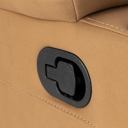 Camper Comfort 58" Wall Hugger Reclining RV Theater Seats | Double Recliner RV Sofa | RV Couch | Wall Hugger Recliner | RV Theater Seating | RV Furniture (Manual, Sand) - color: Sand, style: Manual
