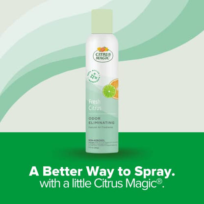 Citrus Magic Natural Odor Eliminating Air Freshener Spray, Fresh Citrus, 3-Ounce (Pack of 4) - size: 3 fluid ounces (Pack of 4)
