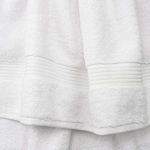 Cotton Paradise 100% Cotton Turkish Towel Set, Soft Absorbent Quick Dry, 6 Piece Towel Set, Snow White - color: Snow White